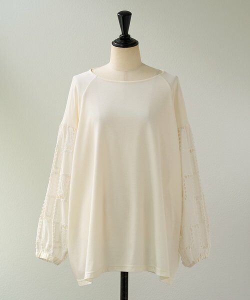 BEARDSLEY / ビアズリー カットソー | 袖編み編みレースカットソー | 詳細27