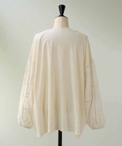 BEARDSLEY / ビアズリー カットソー | 袖編み編みレースカットソー | 詳細30