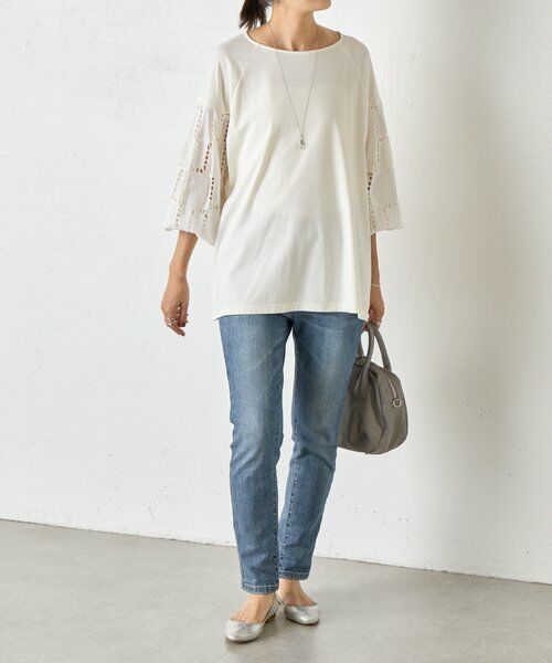 BEARDSLEY / ビアズリー カットソー | 袖編み編みレースカットソー | 詳細19