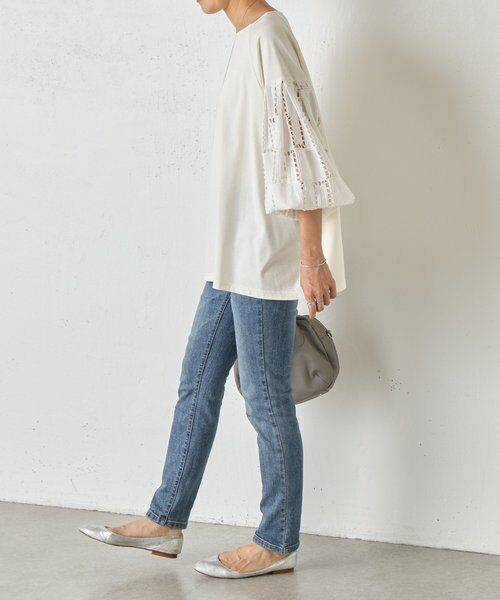 BEARDSLEY / ビアズリー カットソー | 袖編み編みレースカットソー | 詳細20