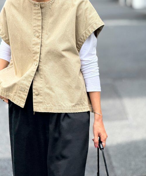 BEARDSLEY / ビアズリー その他アウター | 後ろぷっくりノースリーブブルゾン | 詳細11