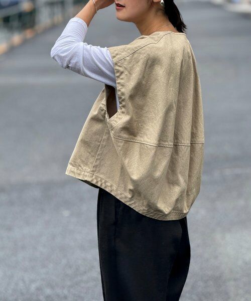 BEARDSLEY / ビアズリー その他アウター | 後ろぷっくりノースリーブブルゾン | 詳細15