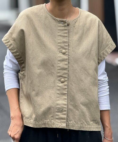 BEARDSLEY / ビアズリー その他アウター | 後ろぷっくりノースリーブブルゾン | 詳細16