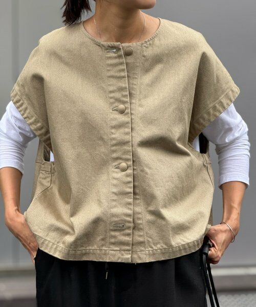 BEARDSLEY / ビアズリー その他アウター | 後ろぷっくりノースリーブブルゾン | 詳細7