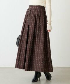 BEARDSLEY / ビアズリー ロング・マキシ丈スカート | 先染めチェックタックスカート