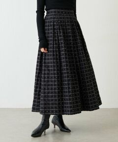 BEARDSLEY / ビアズリー ロング・マキシ丈スカート | 先染めチェックタックスカート