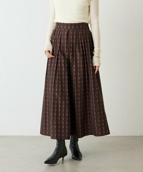 BEARDSLEY / ビアズリー ロング・マキシ丈スカート | 先染めチェックタックスカート | 詳細1