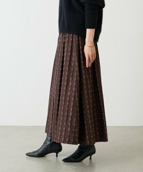 BEARDSLEY / ビアズリー ロング・マキシ丈スカート | 先染めチェックタックスカート | 詳細11