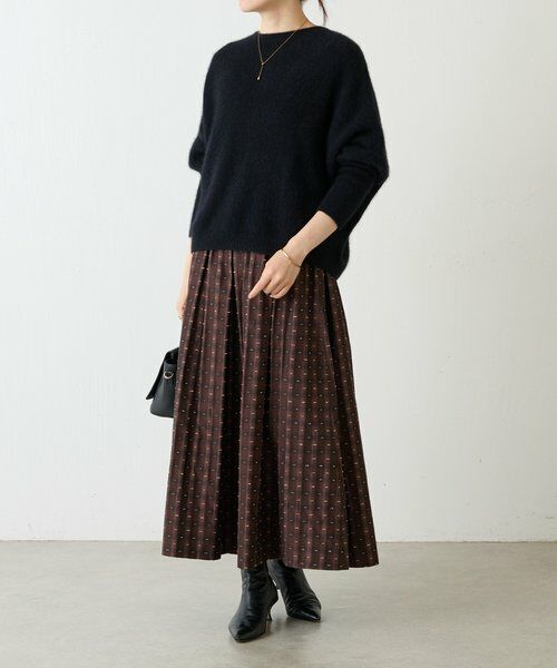 BEARDSLEY / ビアズリー ロング・マキシ丈スカート | 先染めチェックタックスカート | 詳細7