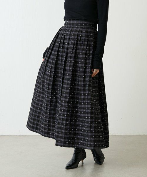 BEARDSLEY / ビアズリー ロング・マキシ丈スカート | 先染めチェックタックスカート | 詳細20