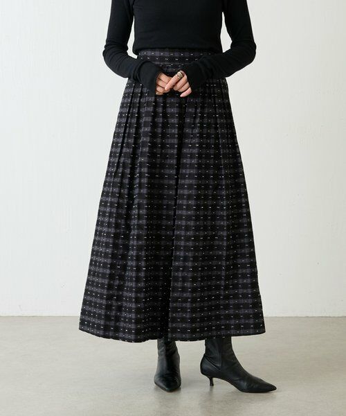 BEARDSLEY / ビアズリー ロング・マキシ丈スカート | 先染めチェックタックスカート | 詳細23