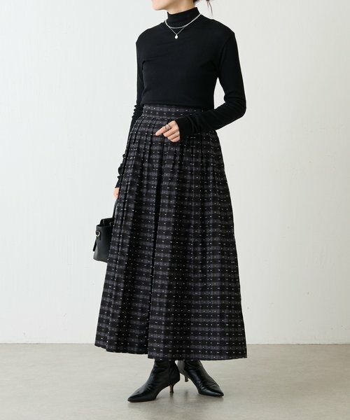 BEARDSLEY / ビアズリー ロング・マキシ丈スカート | 先染めチェックタックスカート | 詳細24