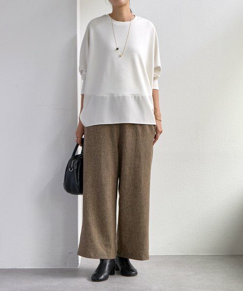 BEARDSLEY / ビアズリー その他パンツ | ウエストリブネップツイードパンツ | 詳細12