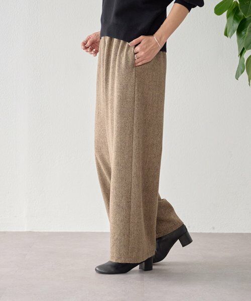 BEARDSLEY / ビアズリー その他パンツ | ウエストリブネップツイードパンツ | 詳細2