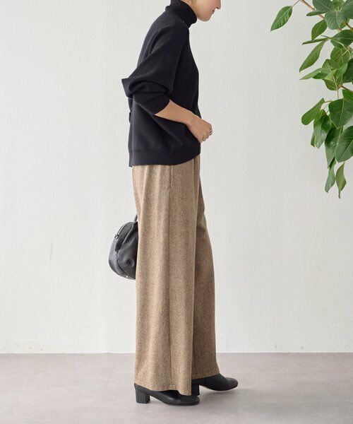 BEARDSLEY / ビアズリー その他パンツ | ウエストリブネップツイードパンツ | 詳細6