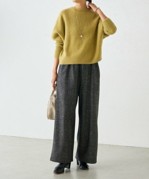 BEARDSLEY / ビアズリー その他パンツ | ウエストリブネップツイードパンツ | 詳細11