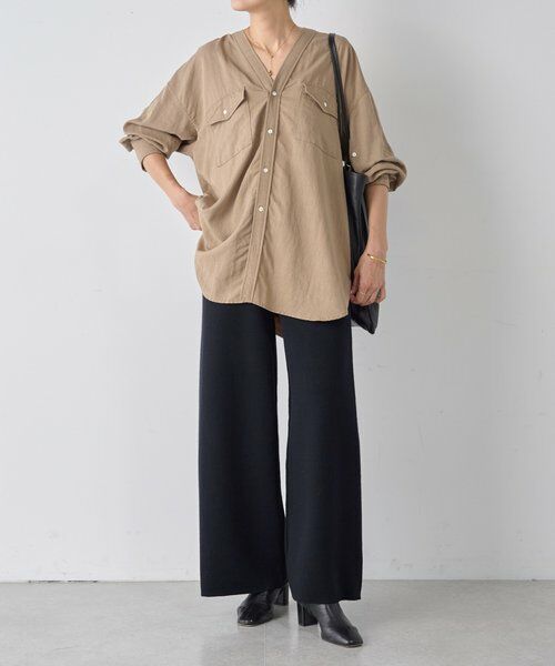 BEARDSLEY / ビアズリー その他パンツ | ウールスムースワイドパンツ | 詳細8