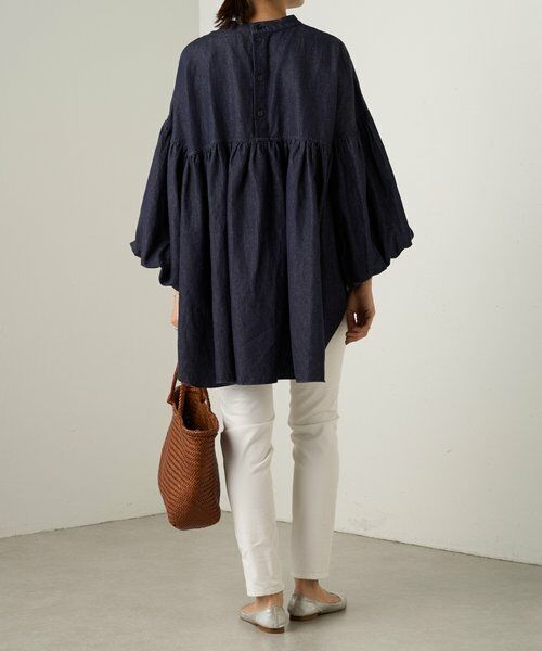 BEARDSLEY / ビアズリー シャツ・ブラウス | デニムギャザーブラウス | 詳細11