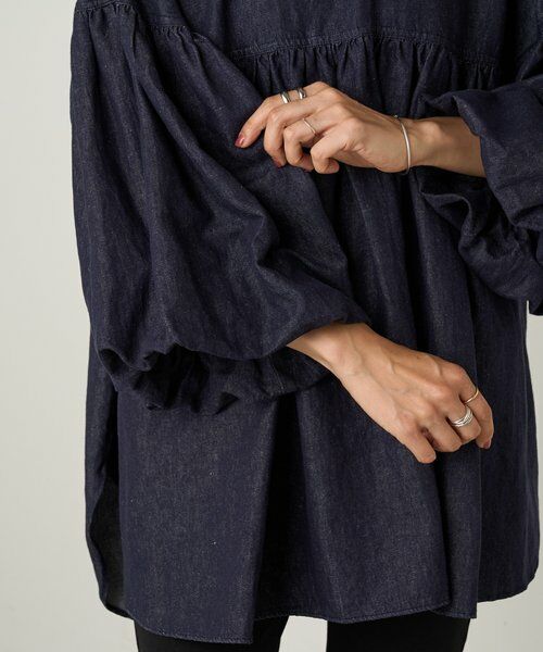 BEARDSLEY / ビアズリー シャツ・ブラウス | デニムギャザーブラウス | 詳細14
