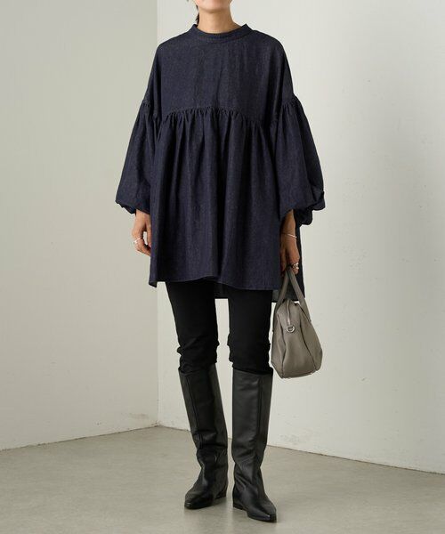 BEARDSLEY / ビアズリー シャツ・ブラウス | デニムギャザーブラウス | 詳細17