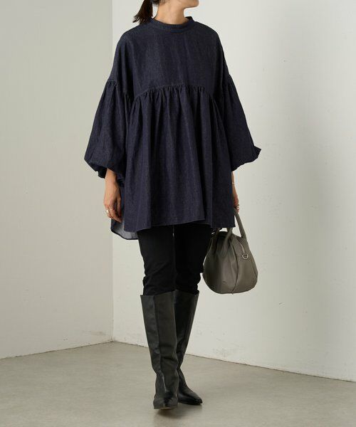 BEARDSLEY / ビアズリー シャツ・ブラウス | デニムギャザーブラウス | 詳細18