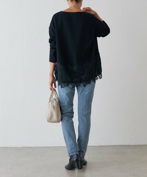 BEARDSLEY / ビアズリー カットソー | 裾レースコットンカットソー | 詳細28