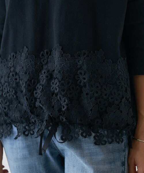 BEARDSLEY / ビアズリー カットソー | 裾レースコットンカットソー | 詳細23