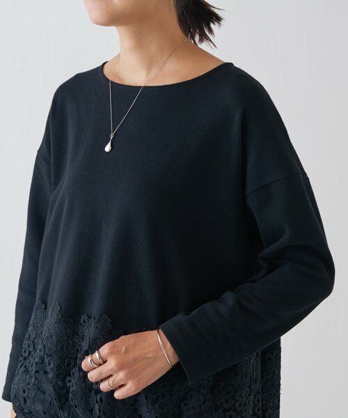 BEARDSLEY / ビアズリー カットソー | 裾レースコットンカットソー | 詳細25