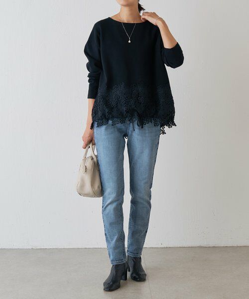 BEARDSLEY / ビアズリー カットソー | 裾レースコットンカットソー | 詳細26