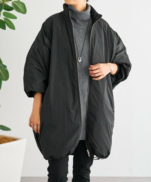 BEARDSLEY / ビアズリー ブルゾン | 中綿BIGポンチョコート | 詳細1