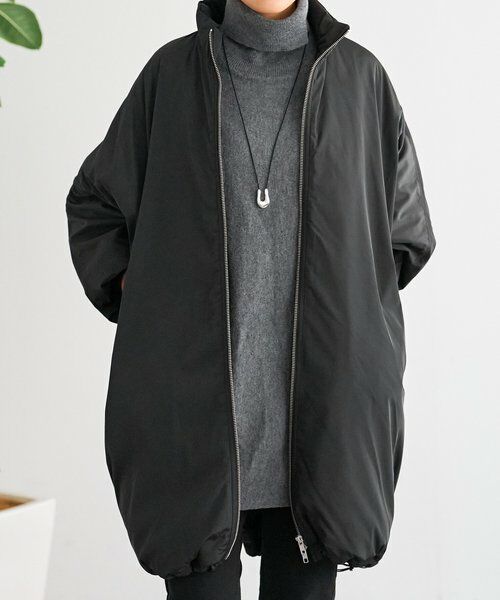 BEARDSLEY / ビアズリー ブルゾン | 中綿BIGポンチョコート | 詳細5