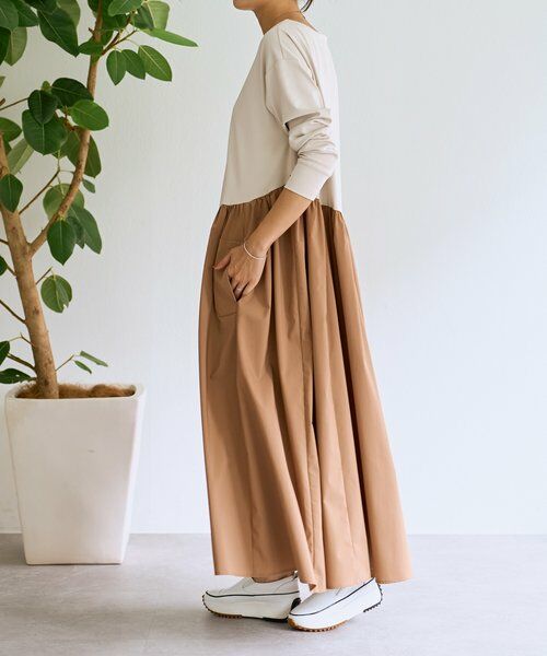 BEARDSLEY / ビアズリー ロング・マキシ丈ワンピース | ドッキングボリュームワンピース | 詳細11