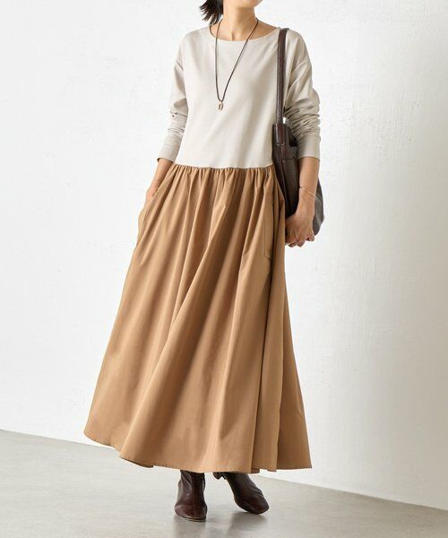 BEARDSLEY / ビアズリー ロング・マキシ丈ワンピース | ドッキングボリュームワンピース | 詳細16