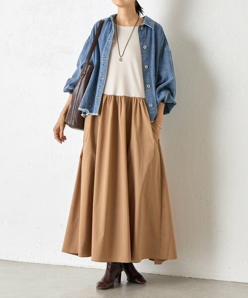 BEARDSLEY / ビアズリー ロング・マキシ丈ワンピース | ドッキングボリュームワンピース | 詳細17