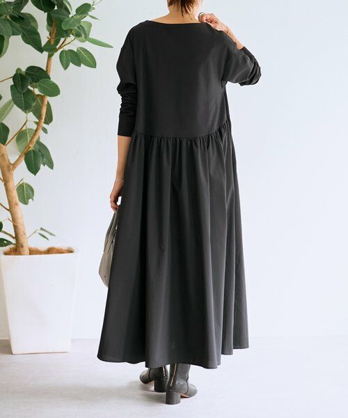 BEARDSLEY / ビアズリー ロング・マキシ丈ワンピース | ドッキングボリュームワンピース | 詳細3