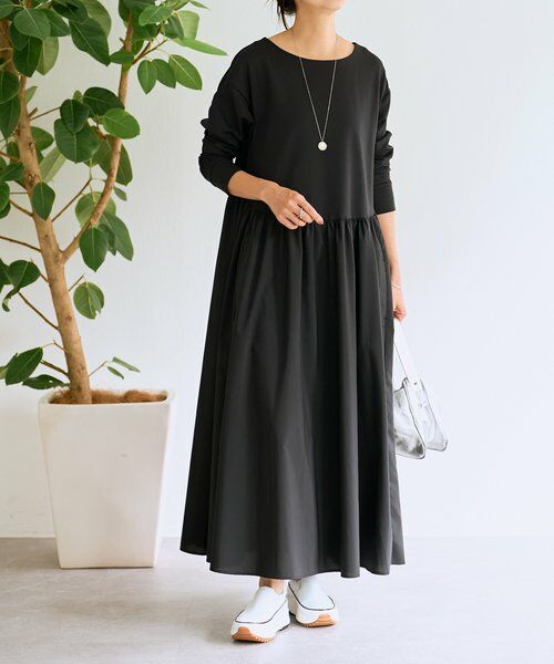 BEARDSLEY / ビアズリー ロング・マキシ丈ワンピース | ドッキングボリュームワンピース | 詳細6