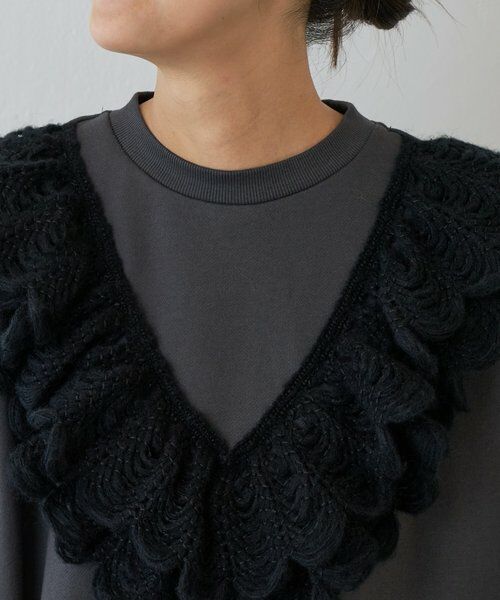 BEARDSLEY / ビアズリー ロング・マキシ丈ワンピース | タムレース裏毛ワンピース | 詳細12