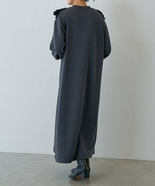 BEARDSLEY / ビアズリー ロング・マキシ丈ワンピース | タムレース裏毛ワンピース | 詳細15