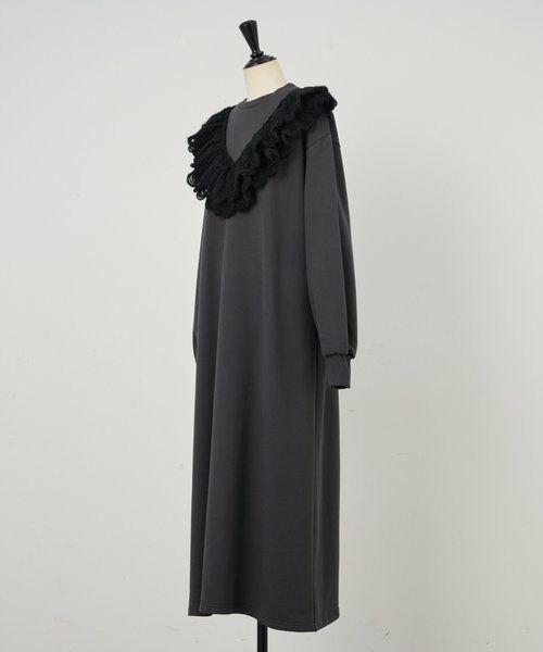 BEARDSLEY / ビアズリー ロング・マキシ丈ワンピース | タムレース裏毛ワンピース | 詳細19