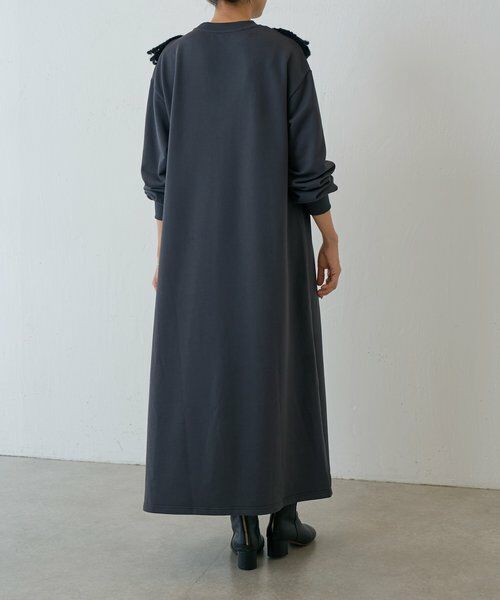 BEARDSLEY / ビアズリー ロング・マキシ丈ワンピース | タムレース裏毛ワンピース | 詳細2