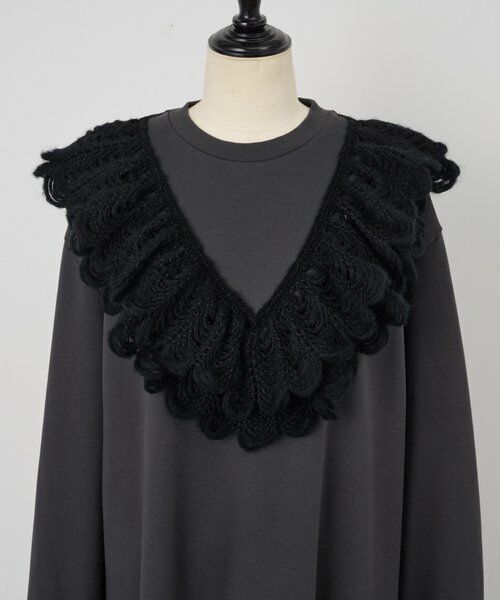 BEARDSLEY / ビアズリー ロング・マキシ丈ワンピース | タムレース裏毛ワンピース | 詳細22