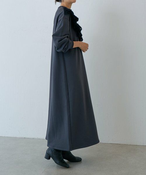 BEARDSLEY / ビアズリー ロング・マキシ丈ワンピース | タムレース裏毛ワンピース | 詳細3