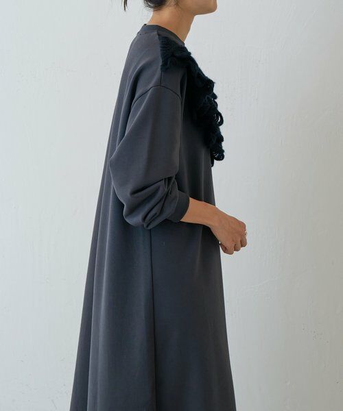 BEARDSLEY / ビアズリー ロング・マキシ丈ワンピース | タムレース裏毛ワンピース | 詳細7