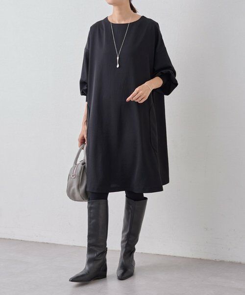 BEARDSLEY / ビアズリー ロング・マキシ丈ワンピース | パイピングテントワンピース | 詳細1