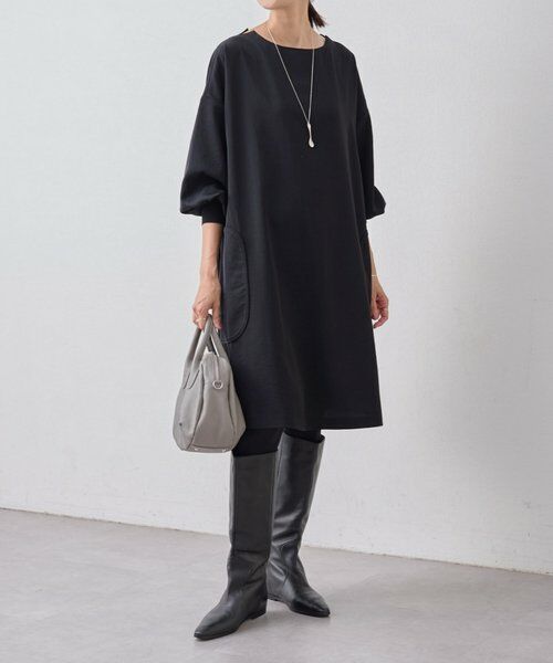 BEARDSLEY / ビアズリー ロング・マキシ丈ワンピース | パイピングテントワンピース | 詳細4