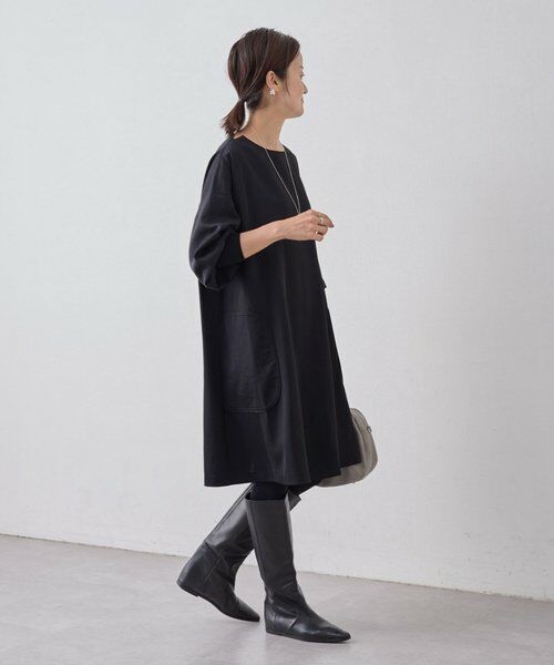 BEARDSLEY / ビアズリー ロング・マキシ丈ワンピース | パイピングテントワンピース | 詳細6