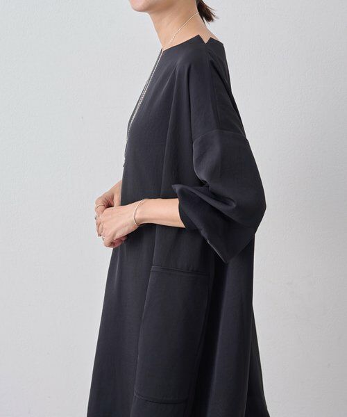 BEARDSLEY / ビアズリー ロング・マキシ丈ワンピース | パイピングテントワンピース | 詳細8