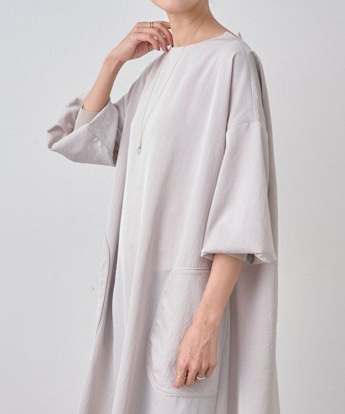 BEARDSLEY / ビアズリー ロング・マキシ丈ワンピース | パイピングテントワンピース | 詳細23