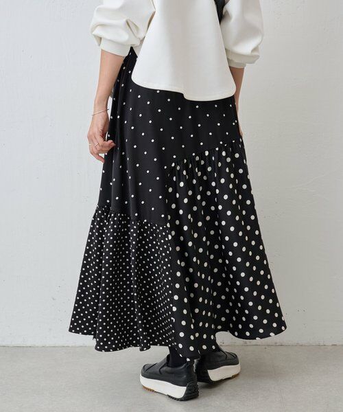 BEARDSLEY / ビアズリー ロング・マキシ丈スカート | ドットパッチワークロングスカート | 詳細18