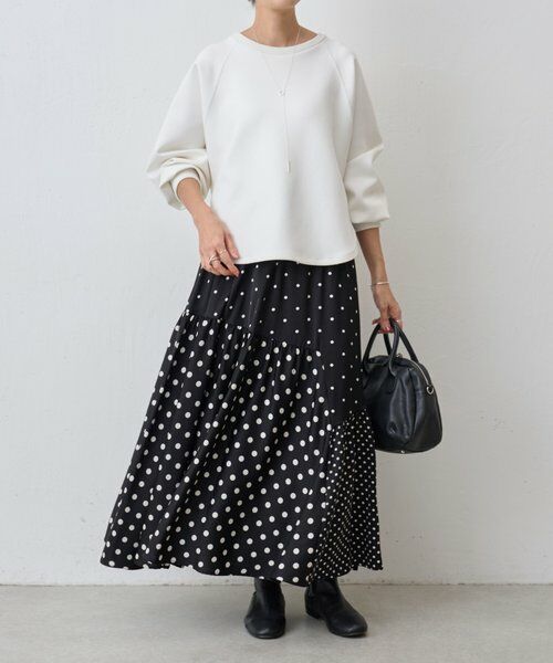BEARDSLEY / ビアズリー ロング・マキシ丈スカート | ドットパッチワークロングスカート | 詳細19